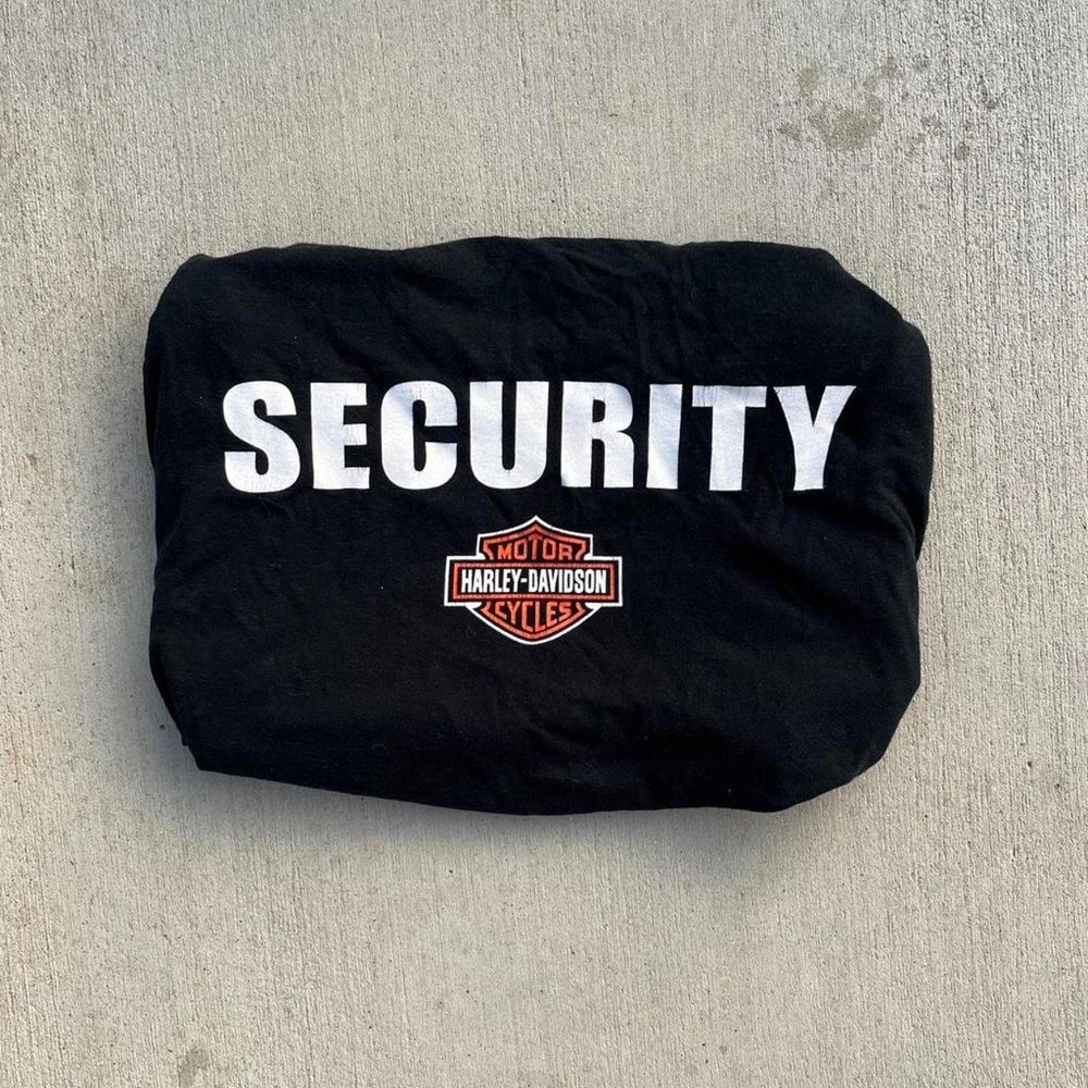 Harley Davidson Pure fighting Championship UFC style security t shirt.